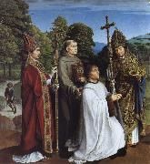 Gerard David Camon Bernardijn Salviati and Saints Martin,Bernardino and Donatian Germany oil painting artist